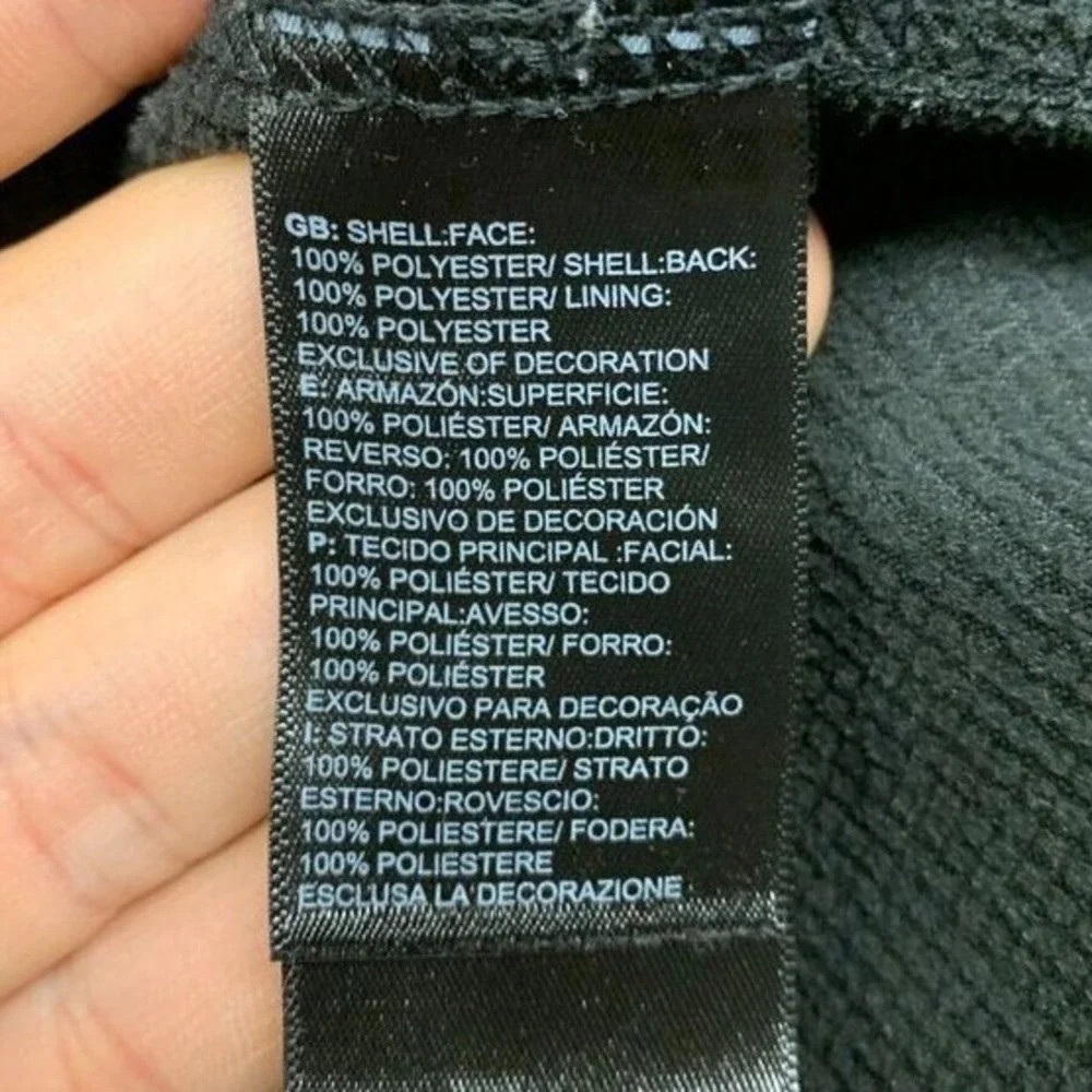 The North Face Full Zip Softshell Jacket Mens L Black PathAI Corporate Logo Work